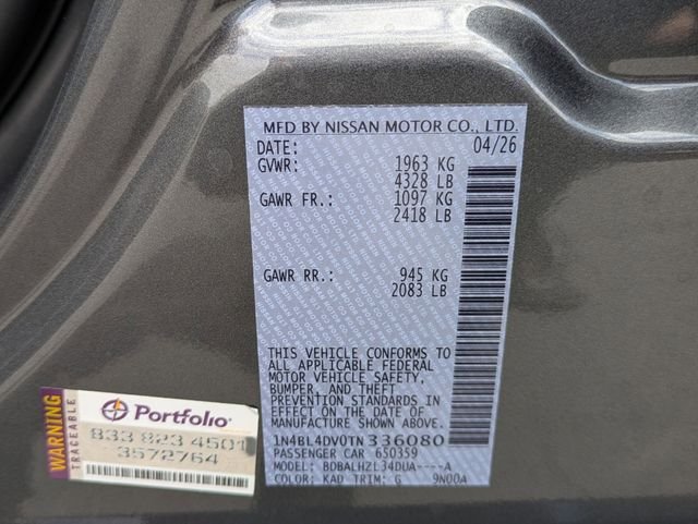 New 2026 Gun Metallic Nissan SV image 28