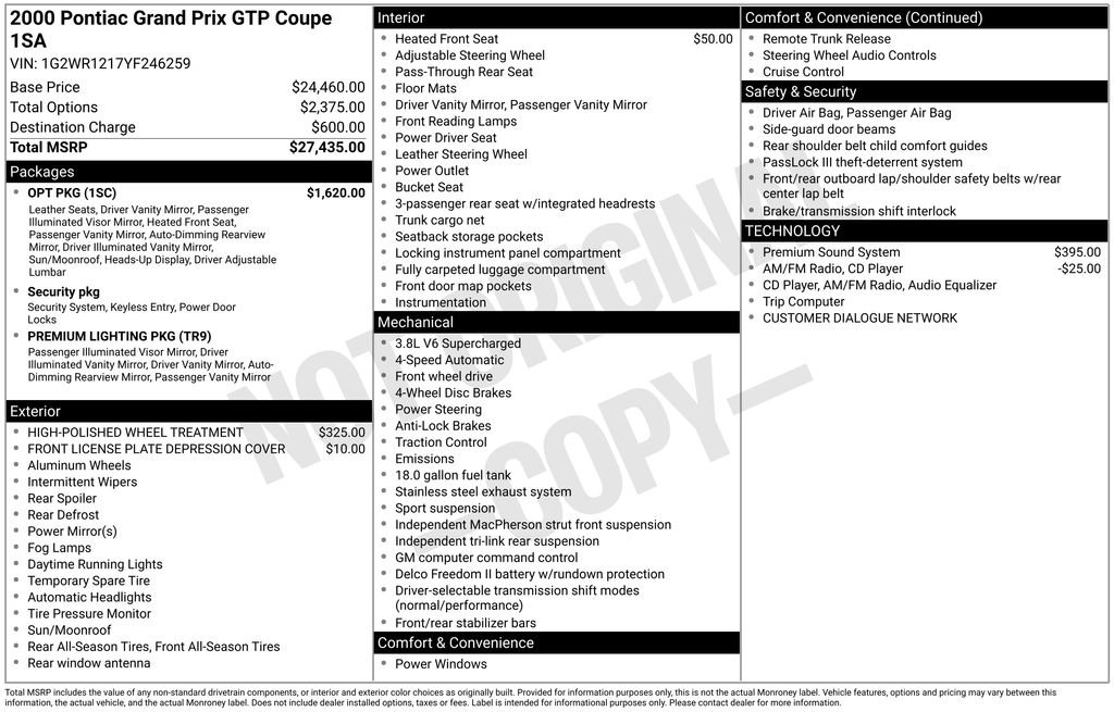 Used 2000 Silver Pontiac GTP image 25