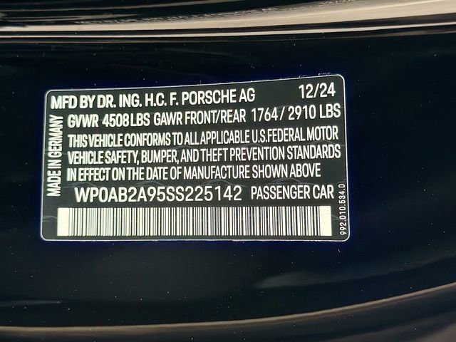 Certified Used 2025 Black Porsche Carrera 4 GTS image 21