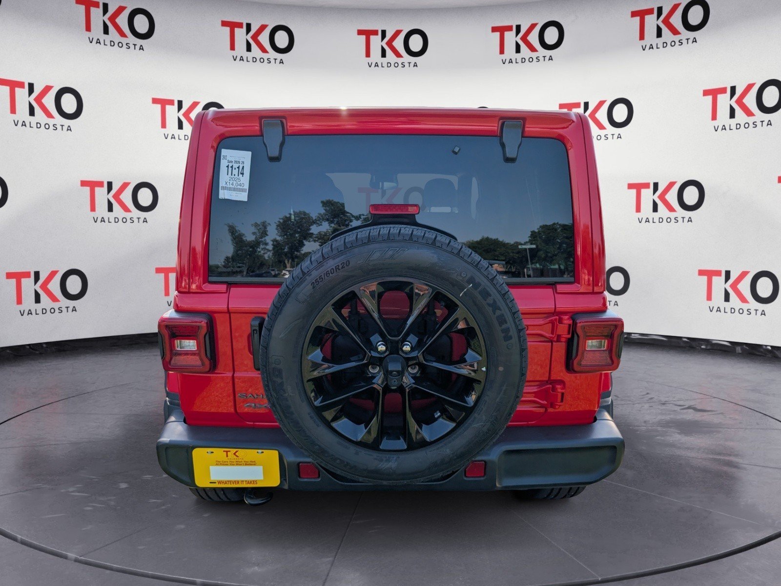 Used 2025 Firecracker Red Clearcoat Jeep Sahara image 3