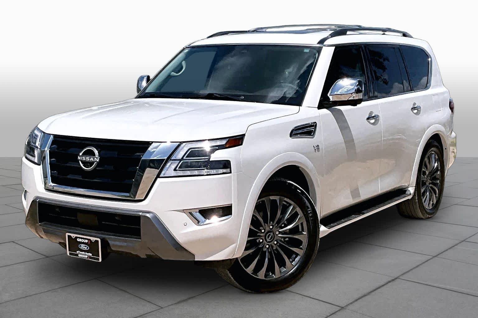 Certified Used 2022 Aspen White TriCoat Pearl Nissan Platinum image 35