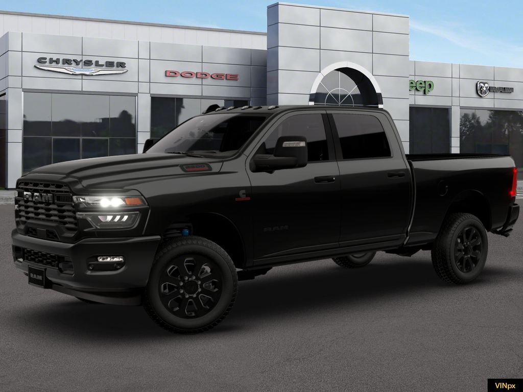 New 2026 Diamond Black Crystal Pearl-Coat Exterior Paint RAM Big Horn image 2
