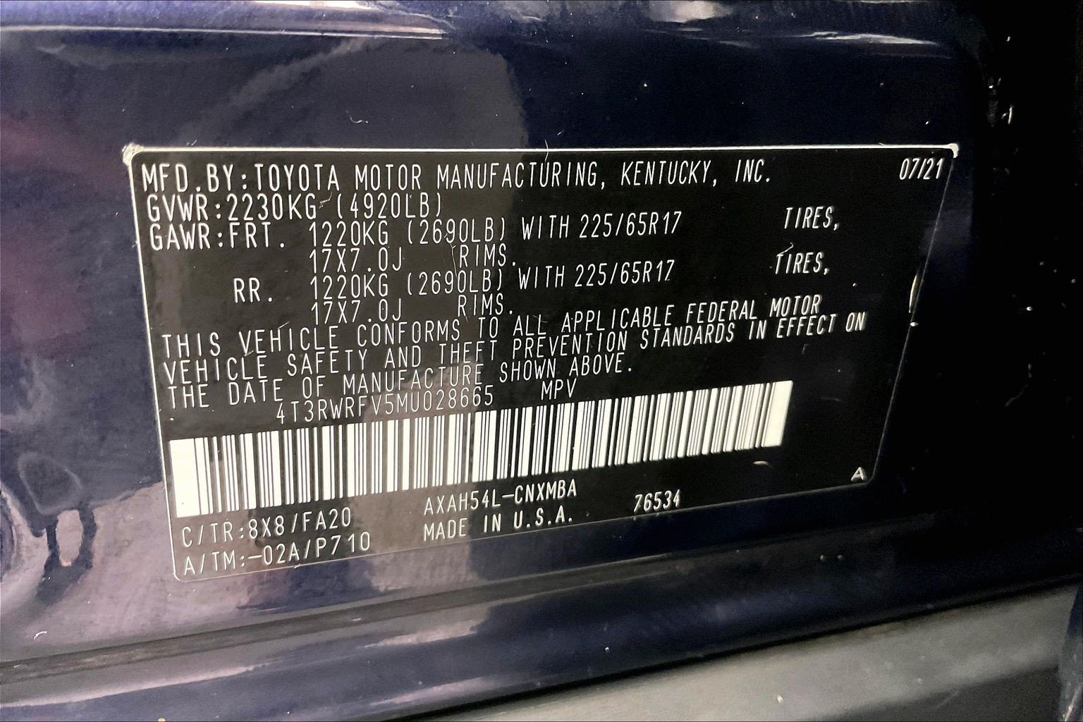 Used 2021 Blueprint Toyota XLE image 34