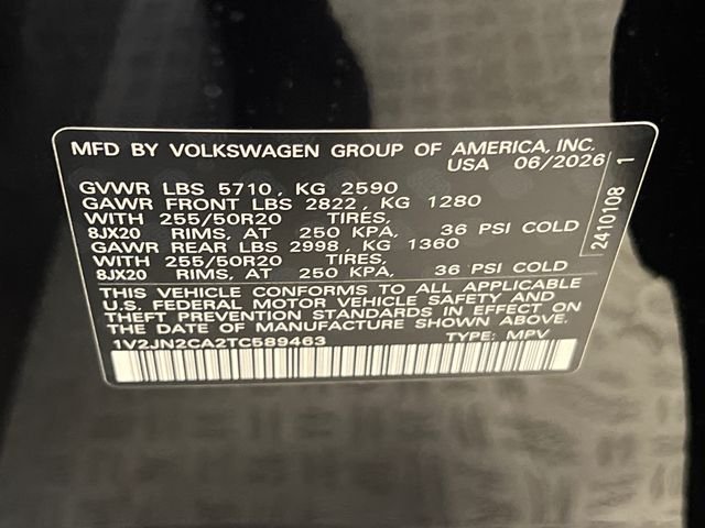 New 2026 Black Volkswagen 2.0T SE w/Technology image 22