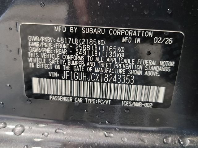 New 2026 MAGNETITE GRAY METALLIC Subaru RS image 31