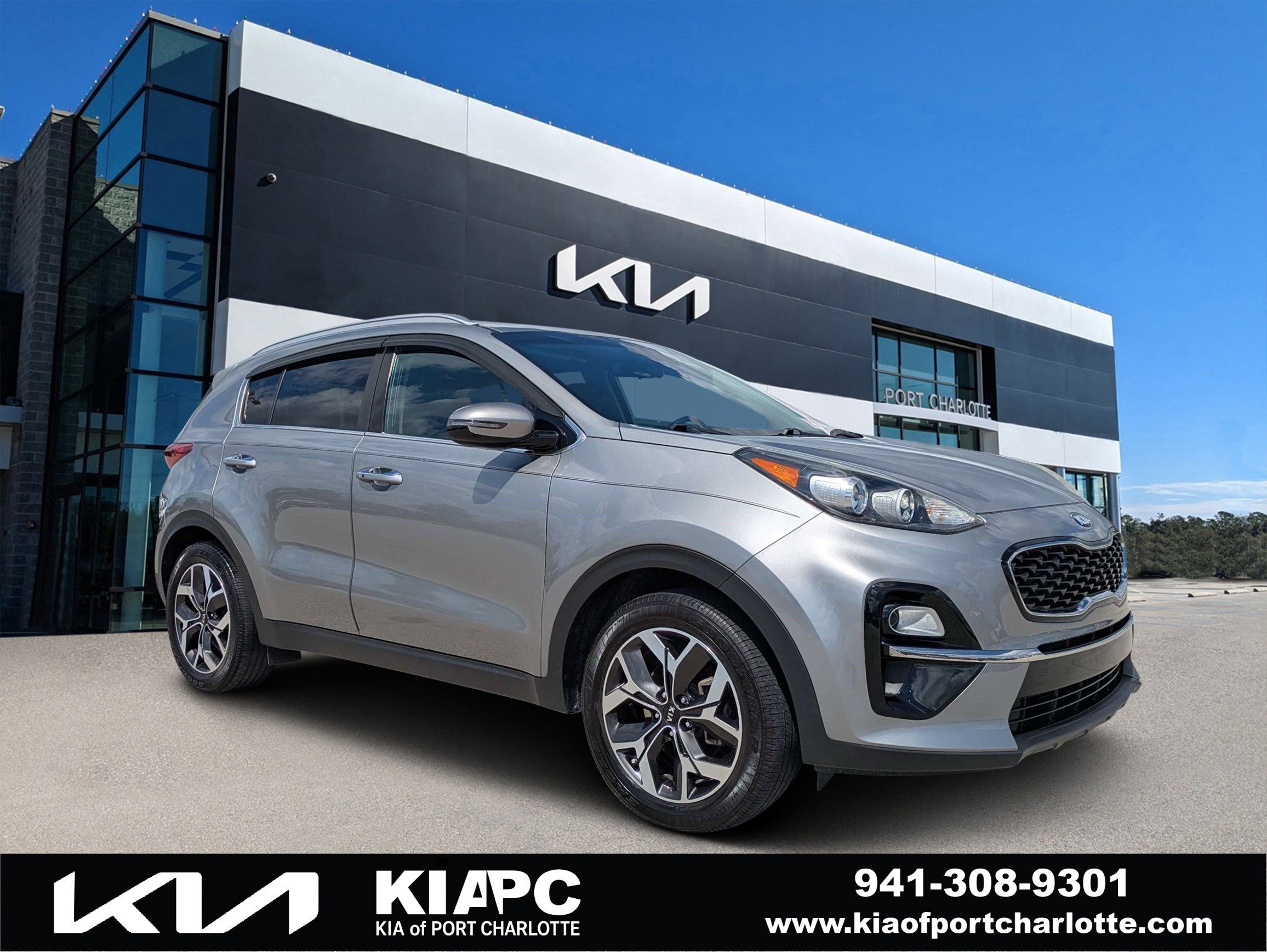 Used 2020 Steel Gray Kia EX image 1