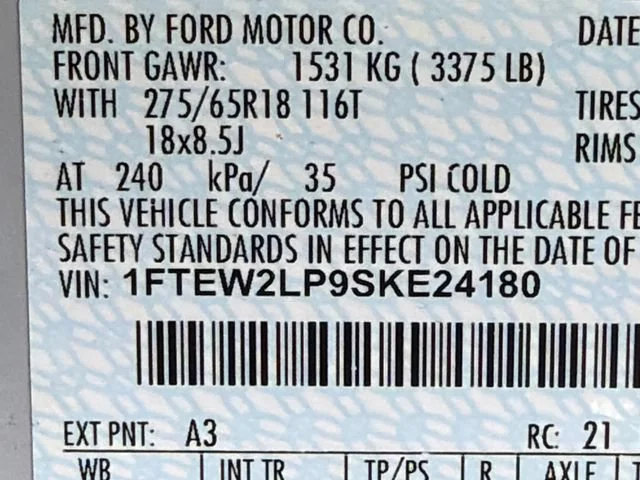 Used 2025 White Ford STX image 30