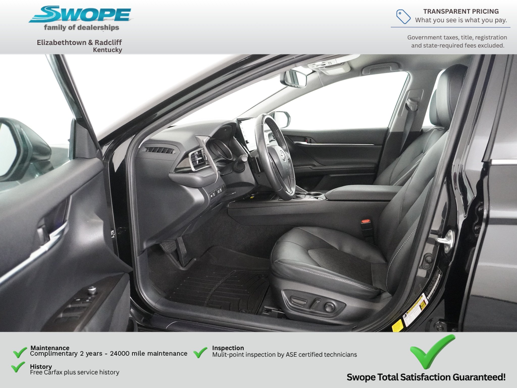 Used 2024 Midnight Black Metallic Toyota XSE image 13