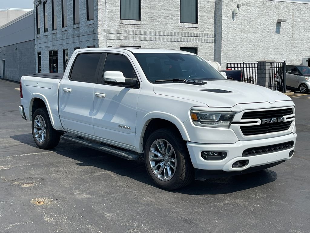 Used 2021 Bright White Clearcoat RAM Laramie image 1