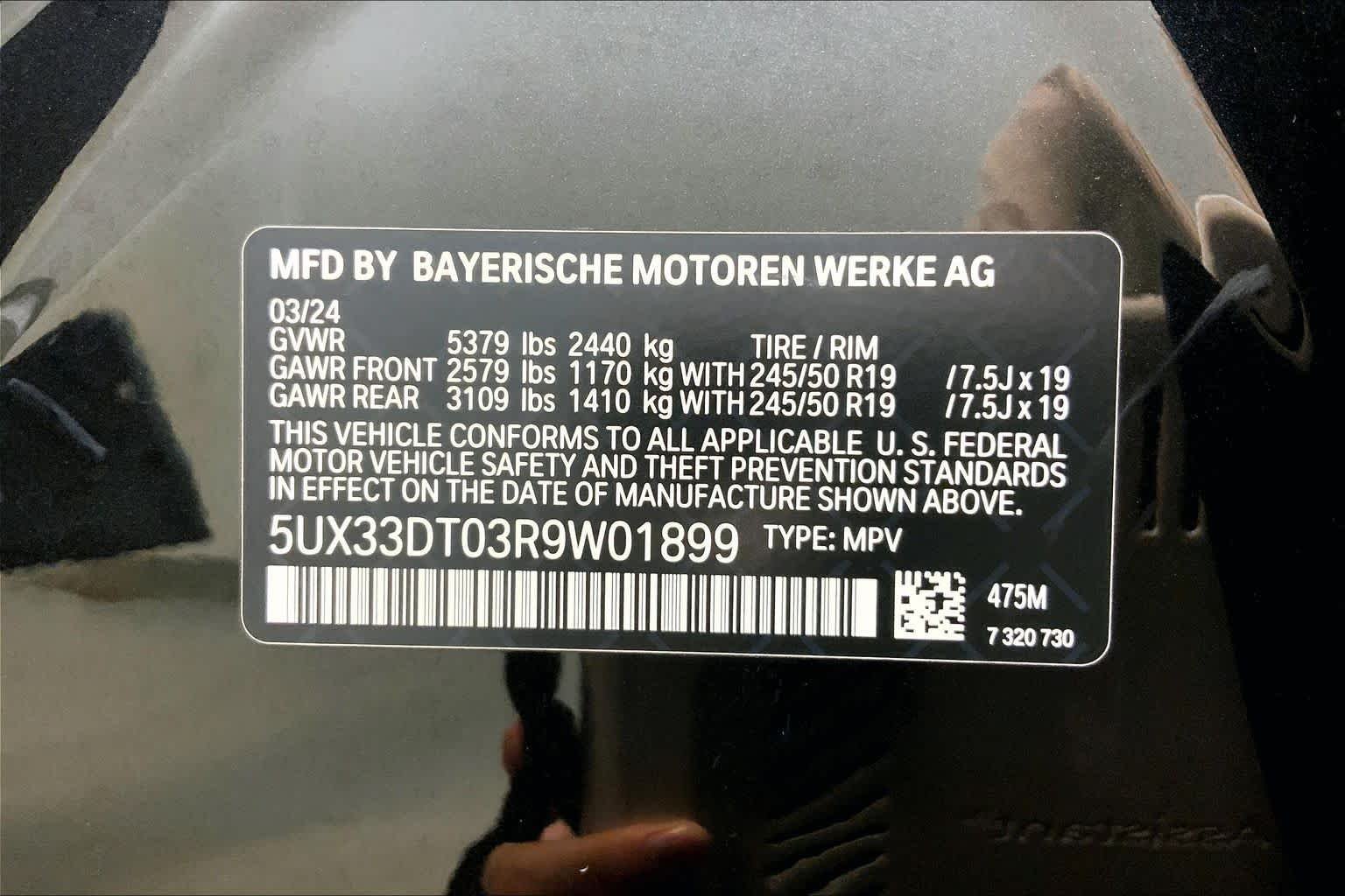 Used 2024 Black Sapphire Metallic BMW xDrive30i image 36