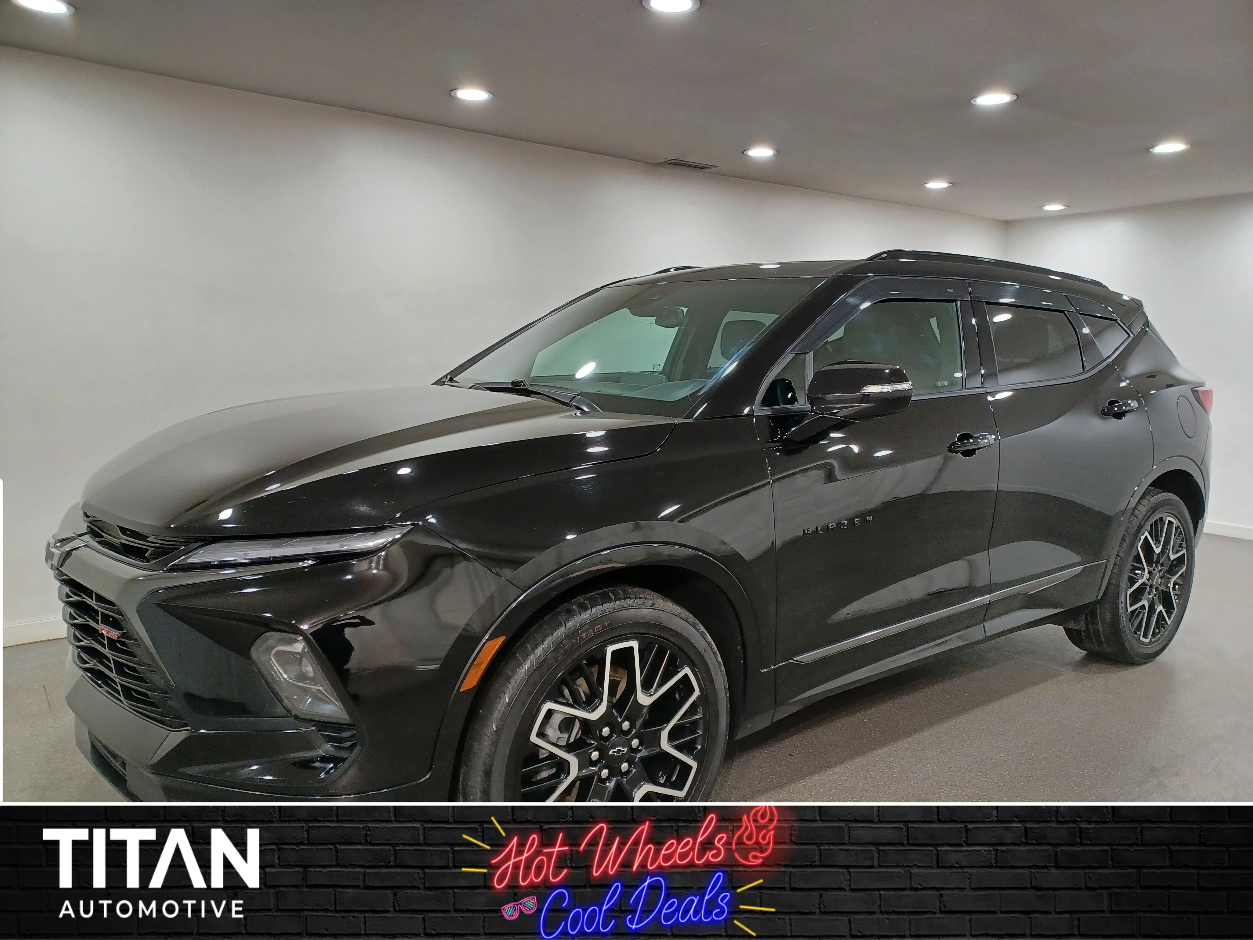 Certified Used 2023 Black Chevrolet RS AWD*Remote Start | Nav | Htd Leather | Pano Roof | Htd Wheel | Blind Spot Detection | BOSE Audio image 1