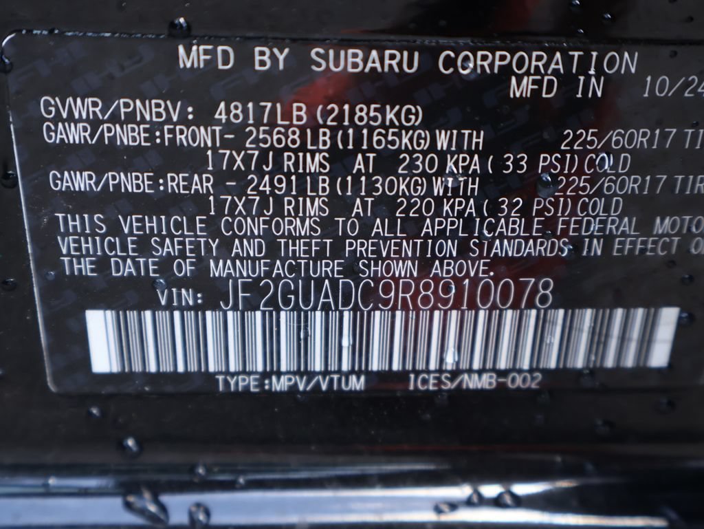 Used 2024 Black Subaru Premium image 39