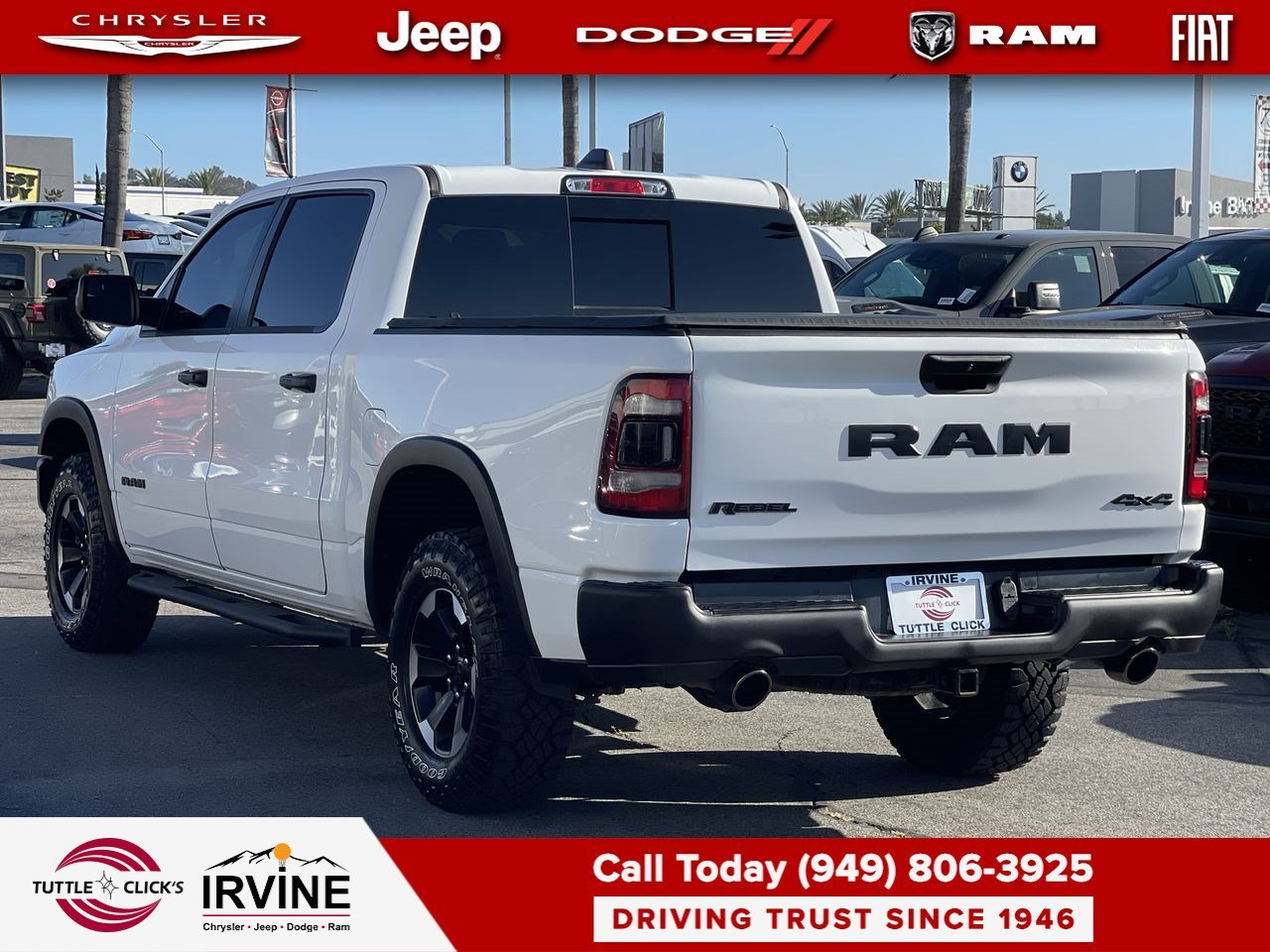 Used 2022 Bright White Clearcoat Ram Rebel image 4