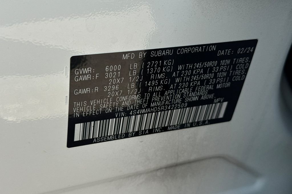 Certified Used 2024 White Subaru Onyx Edition image 35