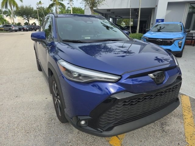 Used 2024 Blue Toyota Hybrid XSE image 3