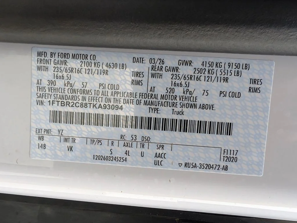 New 2026 Oxford White Ford Cargo Van image 26