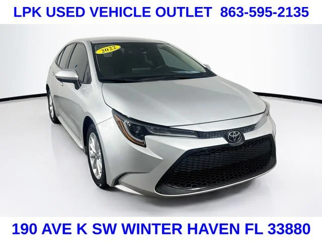 Certified Used 2022 Silver Toyota LE image 1