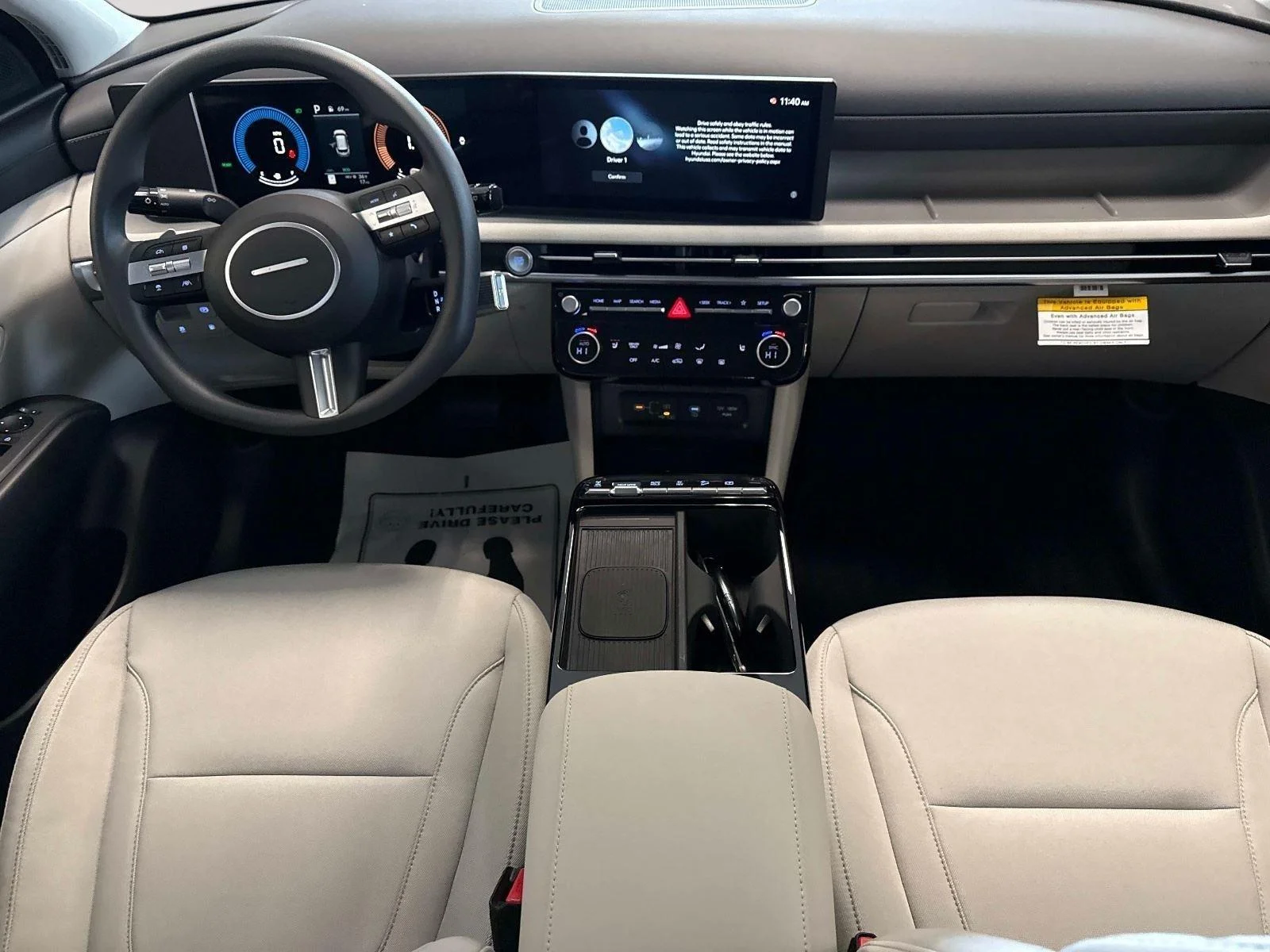 New 2025 Creamy White Pearl Hyundai SEL image 16