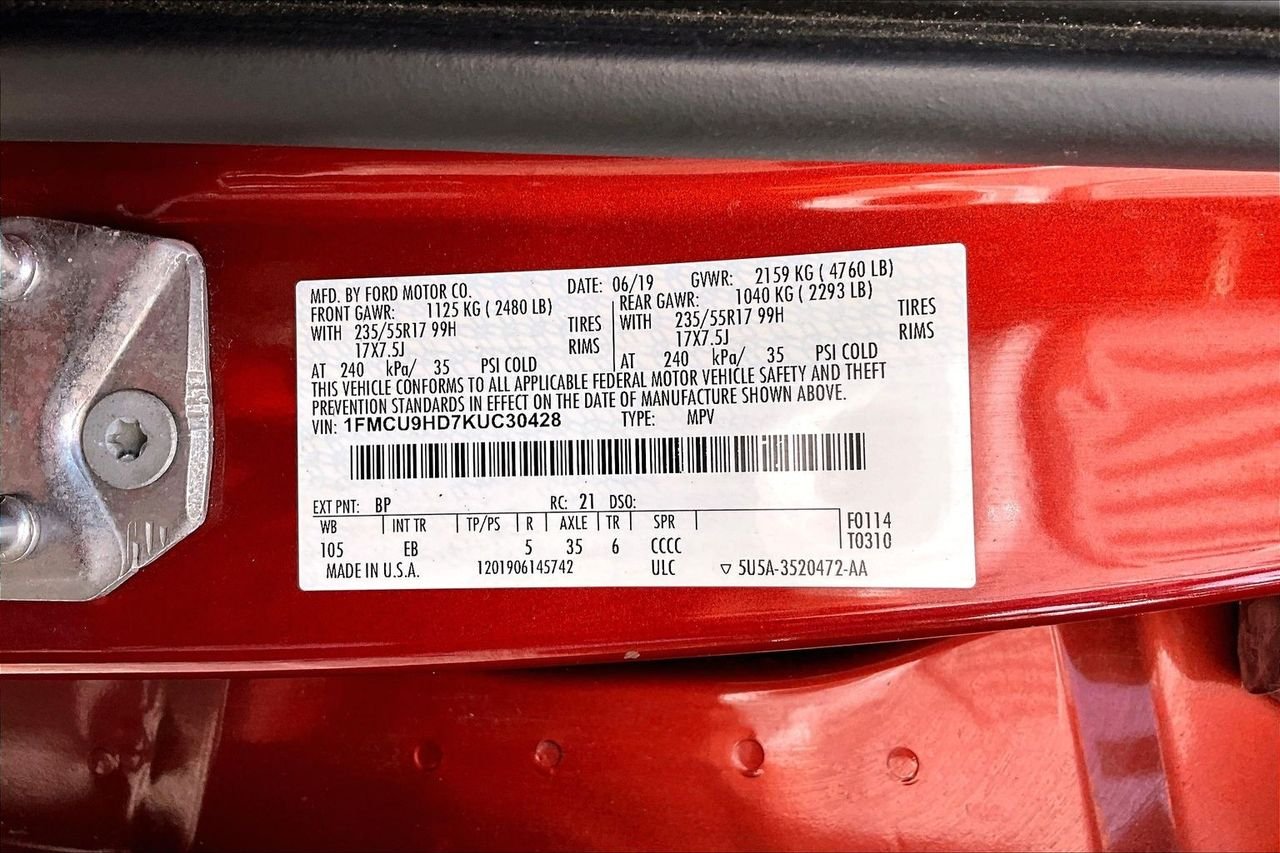 Used 2019 Orange Ford SEL image 16