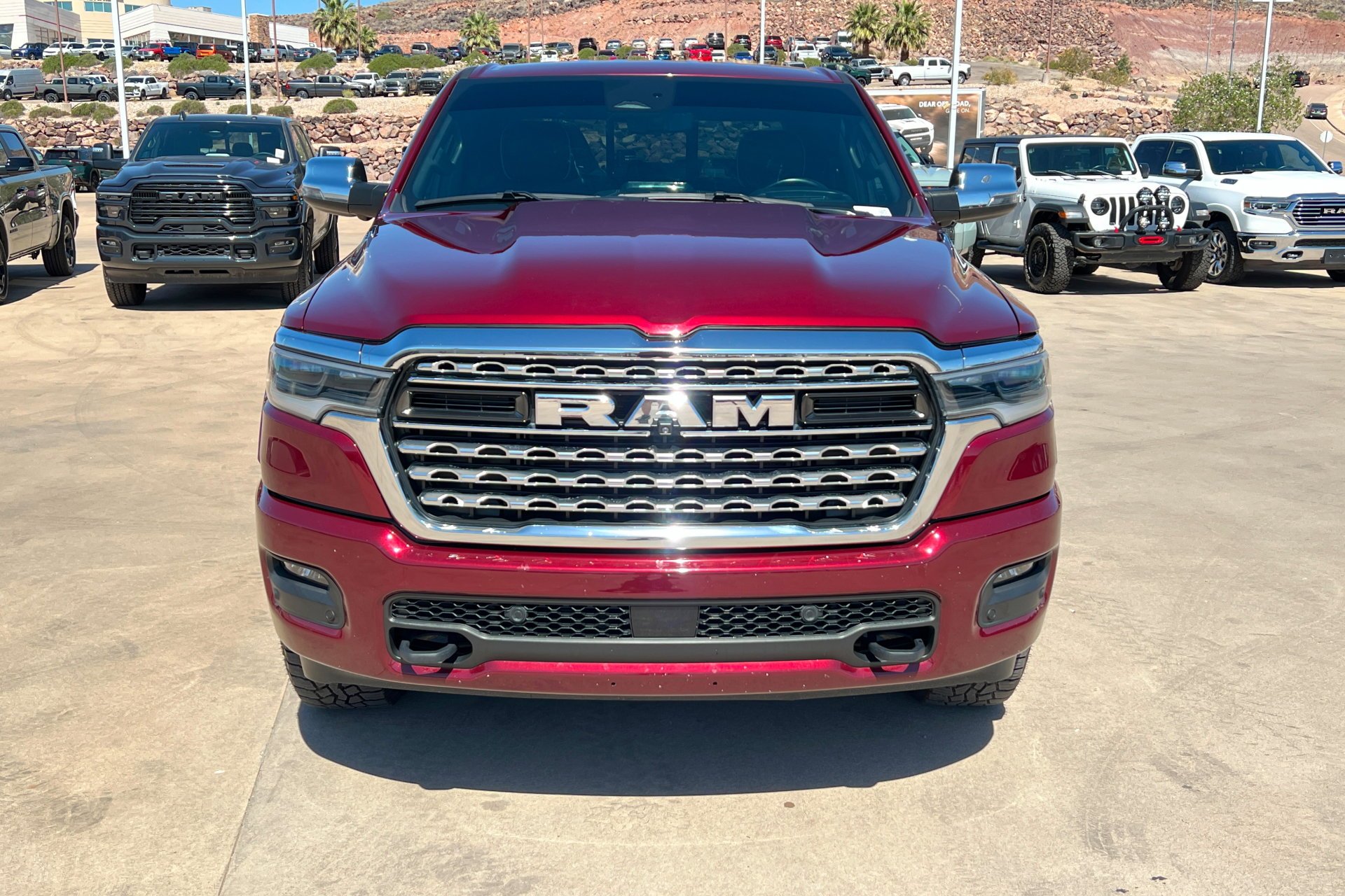 Used 2025 Delmonico Red Pearlcoat Ram Limited image 9