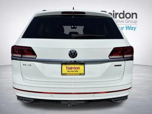 Used 2021 Pure White Volkswagen 3.6L V6 SE w/Technology R-Line image 6