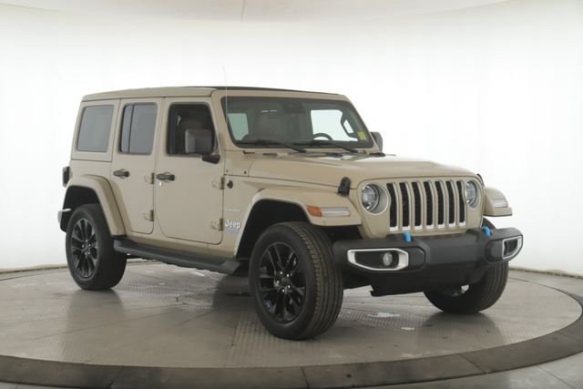 Used 2022 Jeep Wrangler Unlimited Sahara 4XE with VIN 1C4JJXP66NW239612 for sale in Findlay, OH