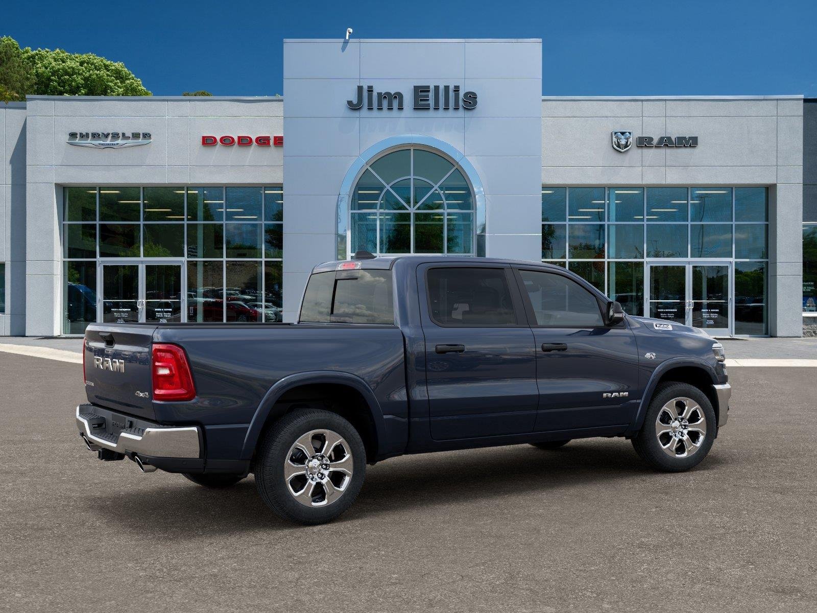 New 2026 Forged Blue Metallic Exterior Paint RAM Big Horn image 4