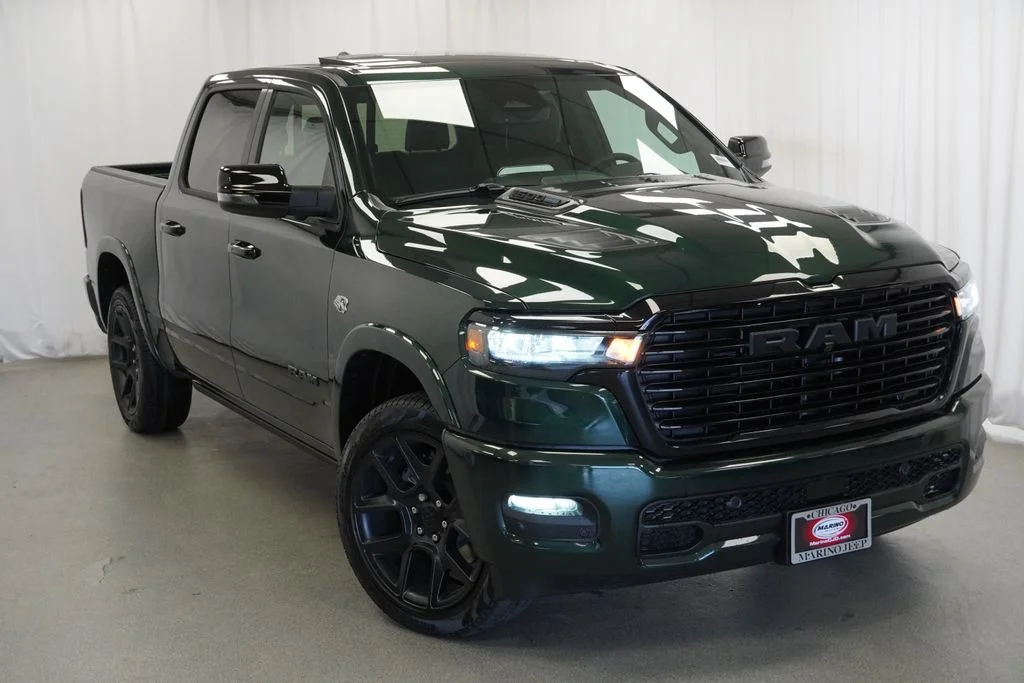 New 2026 Serrano-Green Metallic Exterior Paint RAM Laramie image 8
