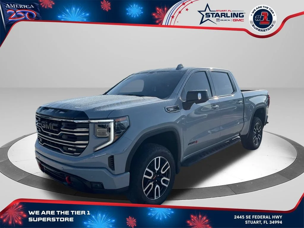 Used 2025 Thunderstorm Gray GMC AT4 image 1
