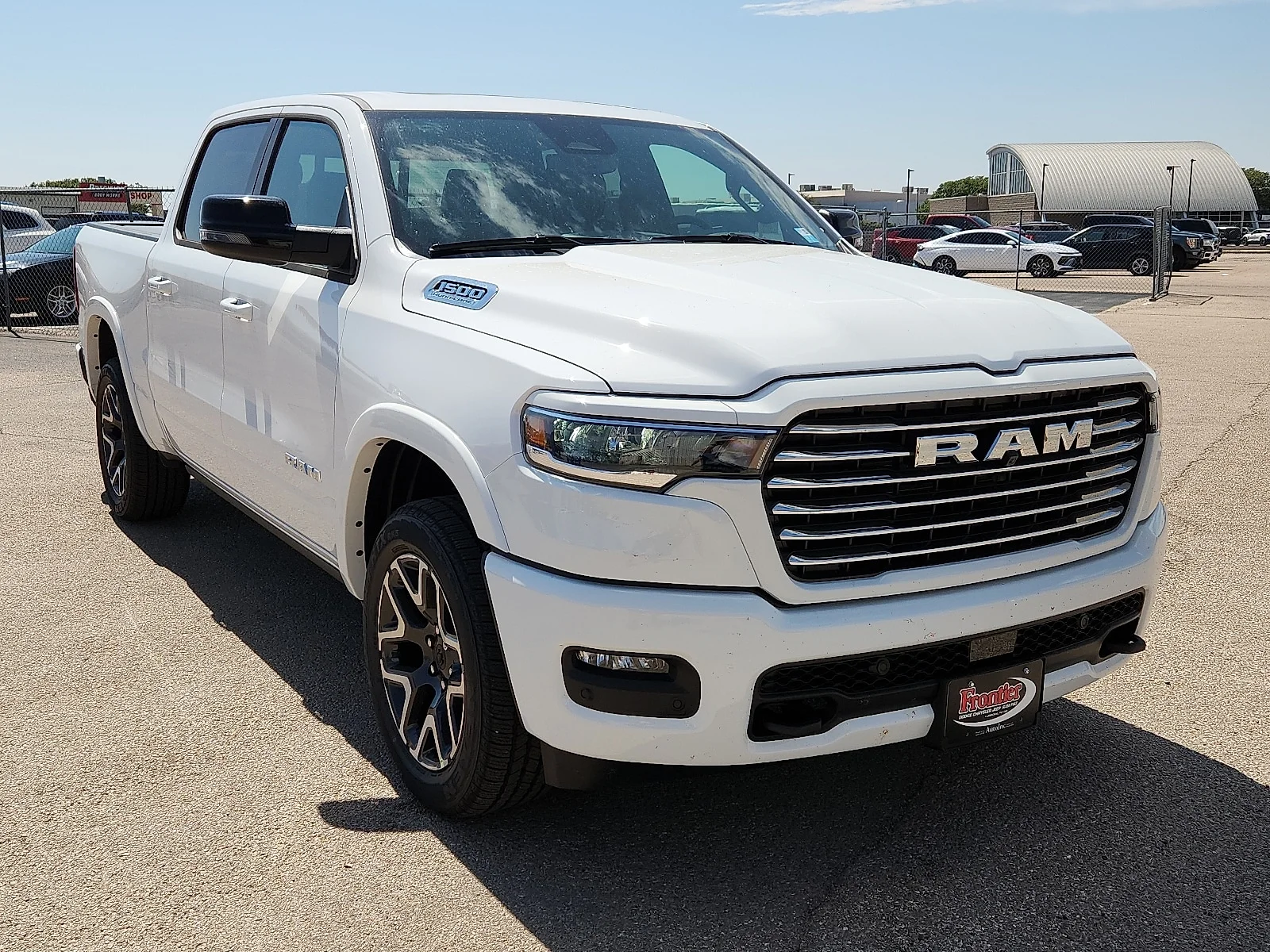 New 2026 Bright White Clear-Coat  Paint Ram LARAMIE CREW CAB 4X4 5