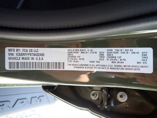 New 2026 Tank Exterior Paint RAM Big Horn/Lone Star image 17