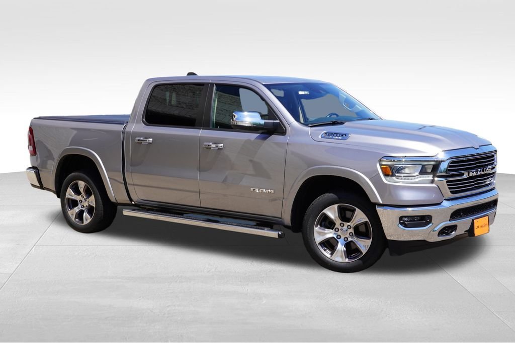 Used 2021 Billet Silver Metallic Clearcoat Ram Laramie image 2
