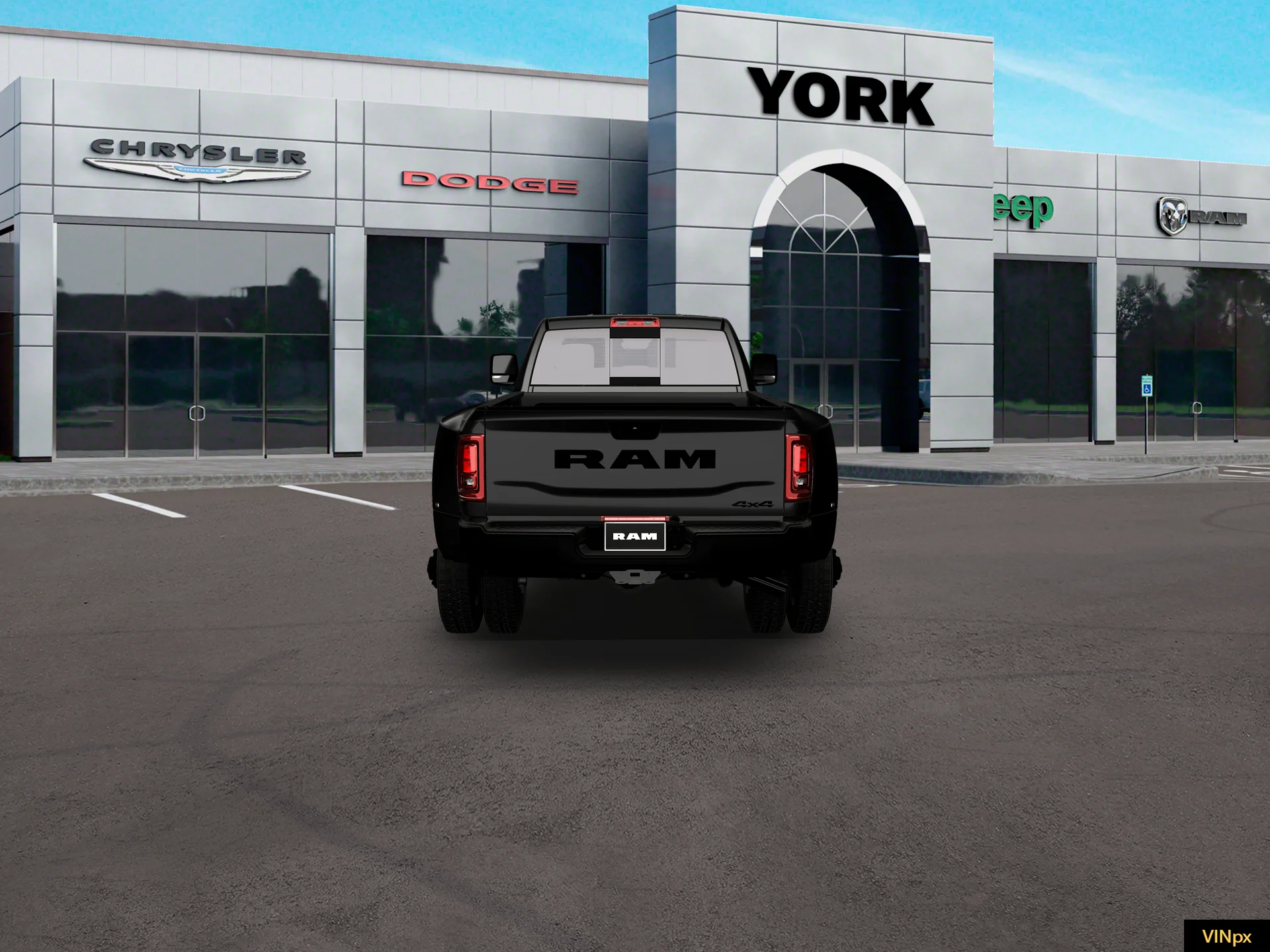 New 2027 Diamond Black Crystal Pearl-Coat Exterior Paint RAM Tradesman image 6