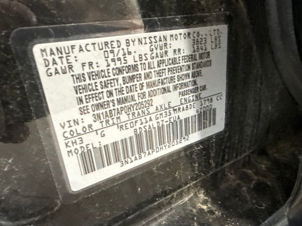 Used 2017 Black Nissan SV image 10