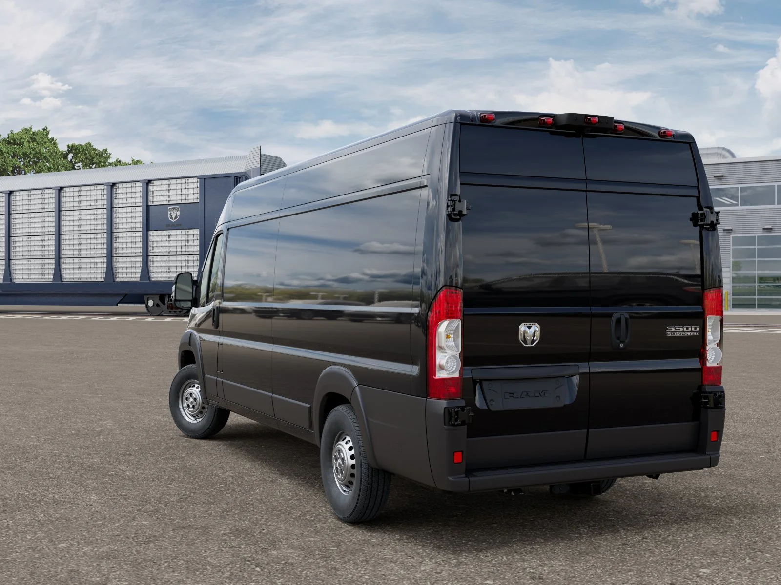 New 2026 Black Clear-Coat Exterior Paint RAM Tradesman image 3