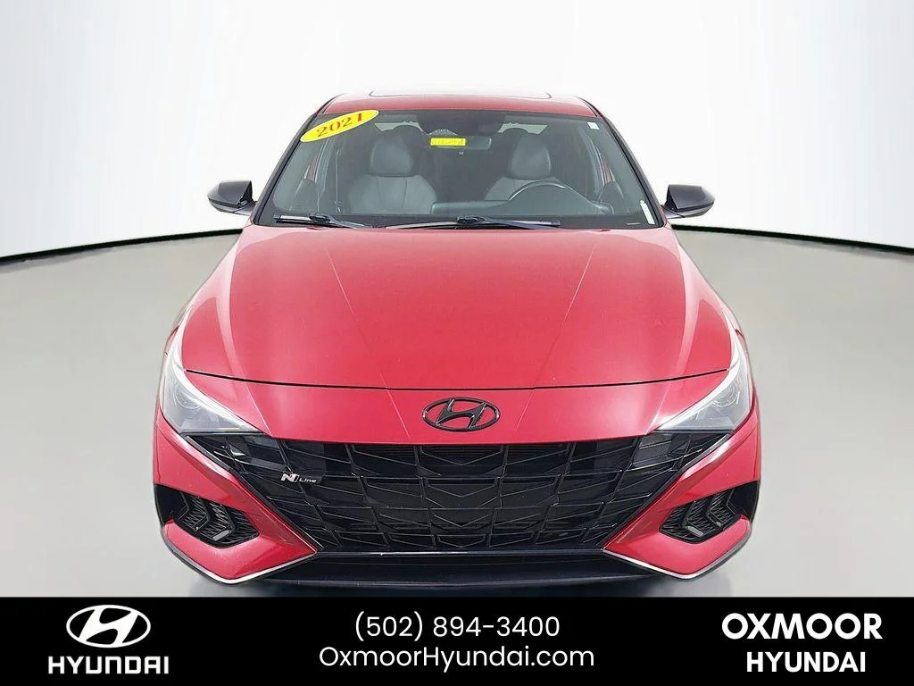 Used 2021 Scarlet Red Pearl Hyundai N Line image 2