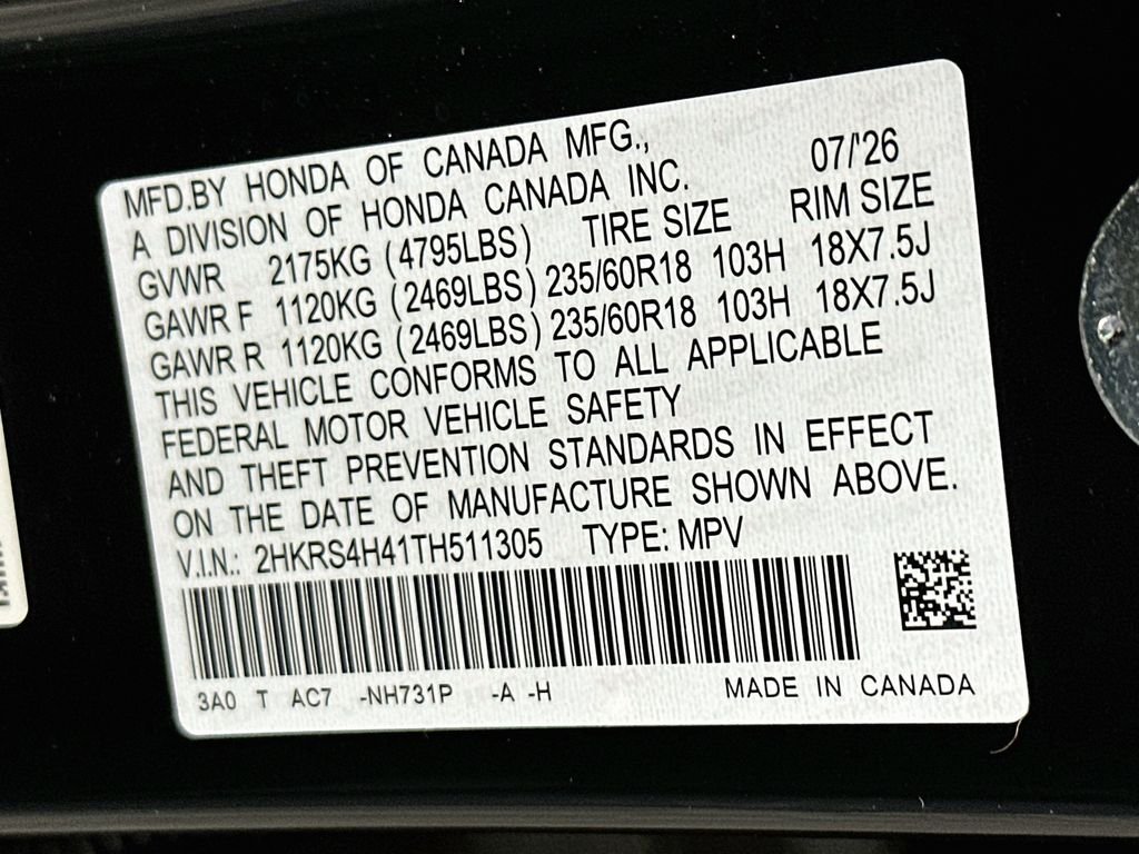New 2026 Crystal Black Pearl Honda EX image 31