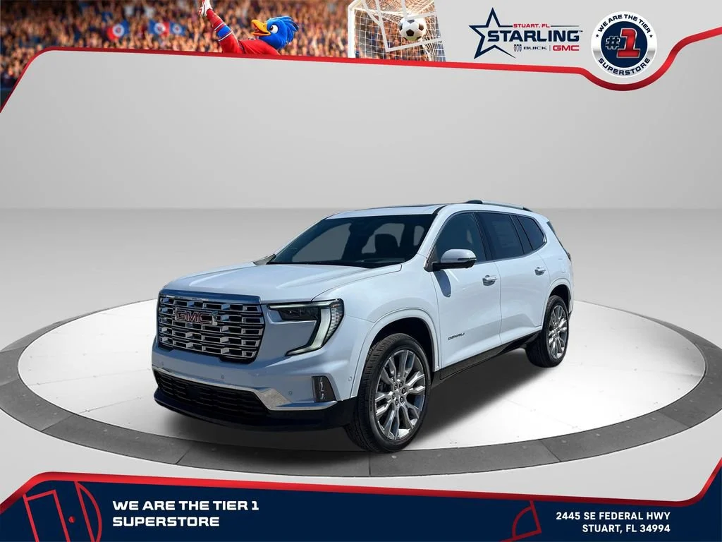 New 2026 Glacier White Tricoat GMC Denali image 1