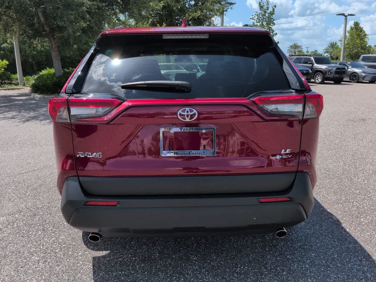 Certified Used 2025 Ruby Flare Pearl Toyota Hybrid LE image 5