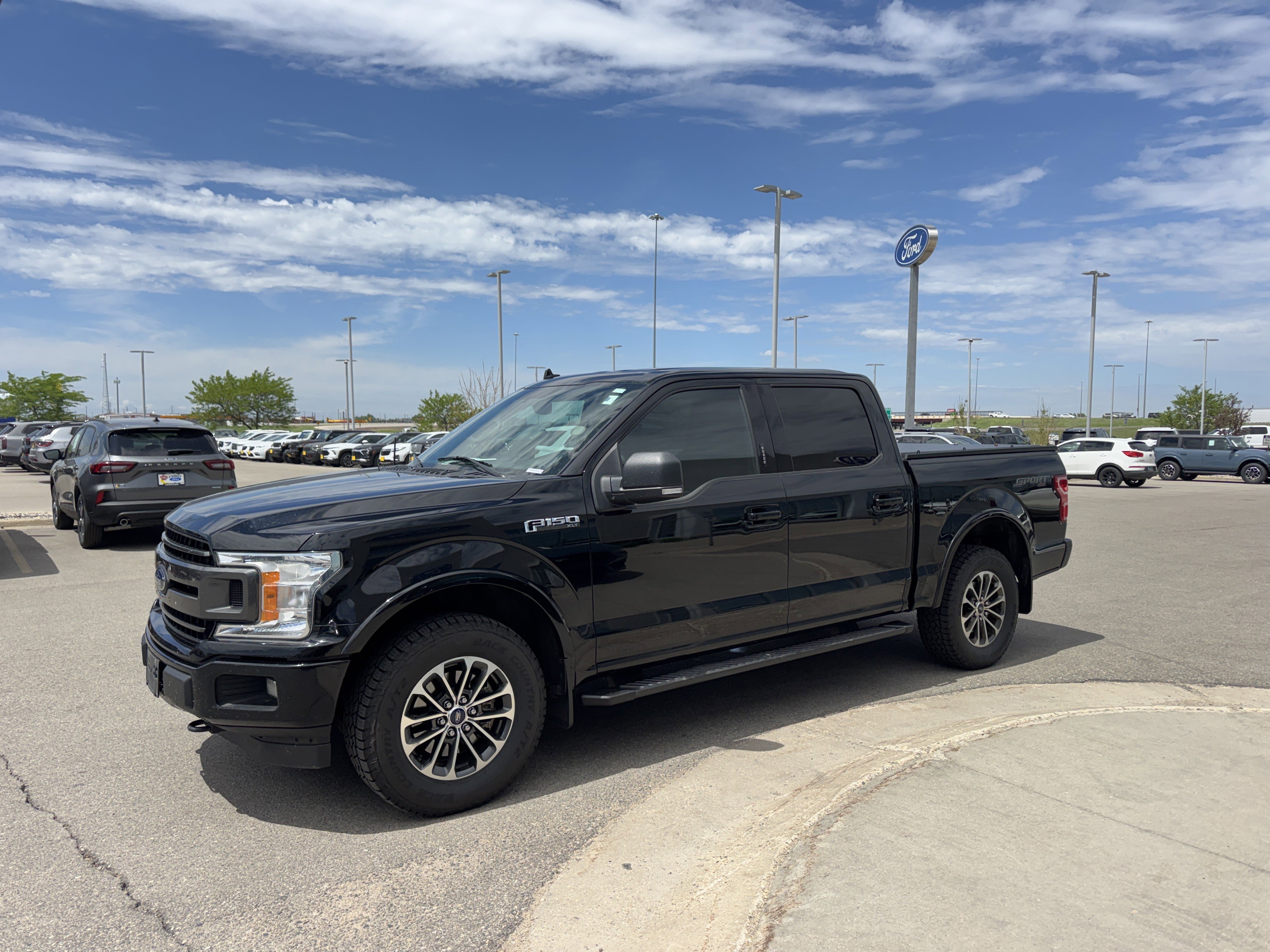 Used 2018 Shadow Black Ford XLT image 2