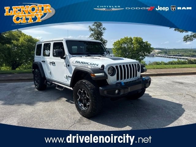 Used 2022 White Jeep Unlimited Rubicon 4xe image 1