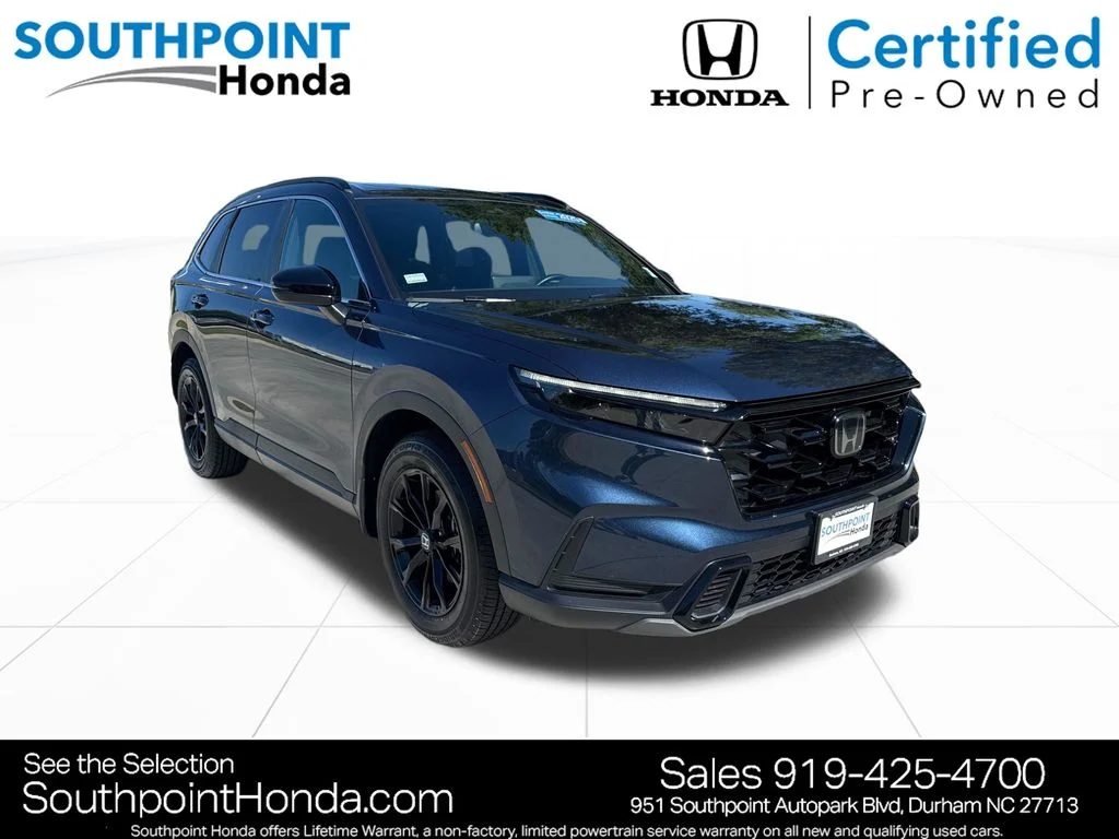 Certified Used 2025 Canyon River Blue Metallic Honda Sport image 1