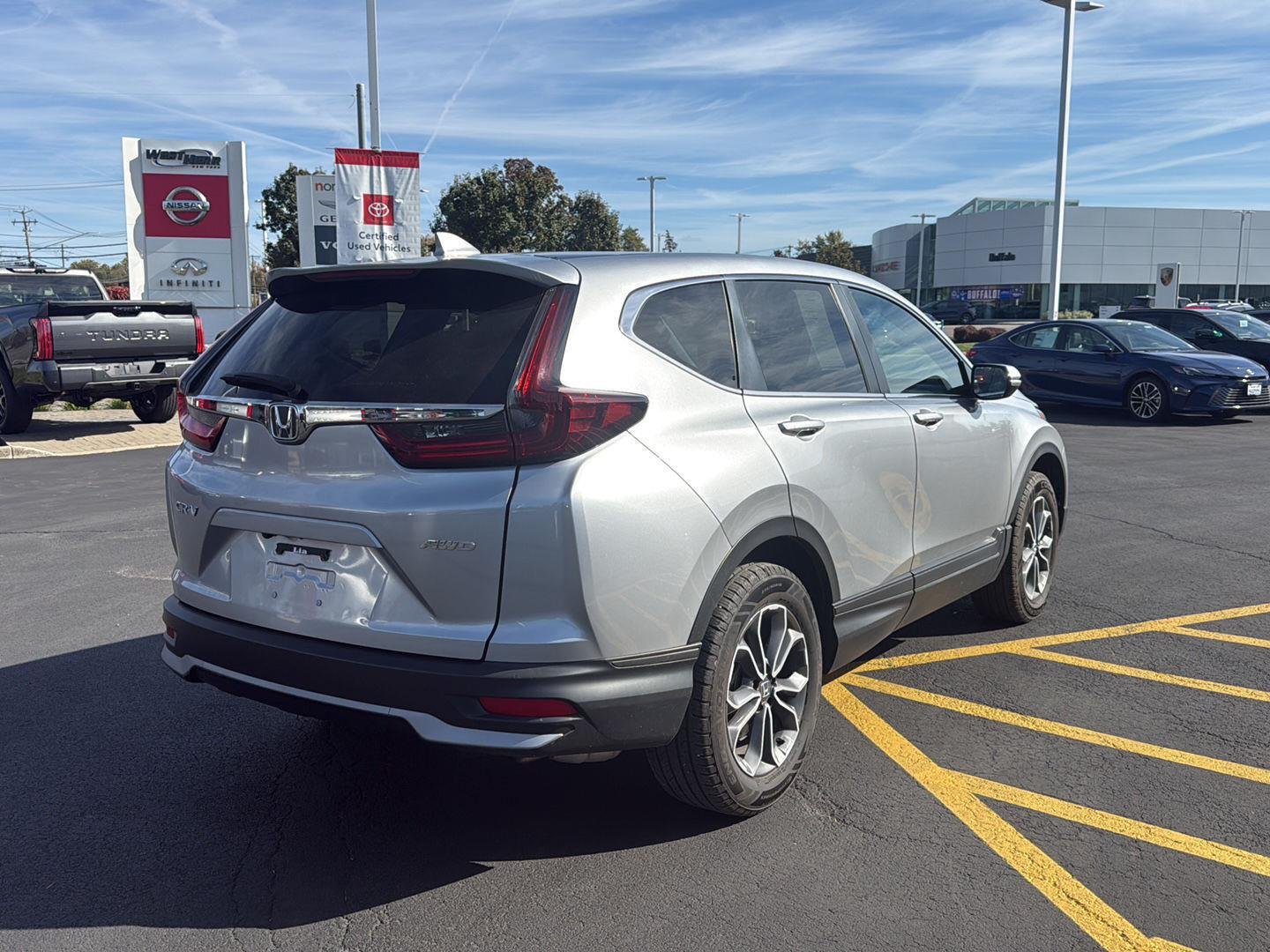 Used 2021 Lunar Silver Metallic Honda EX image 3