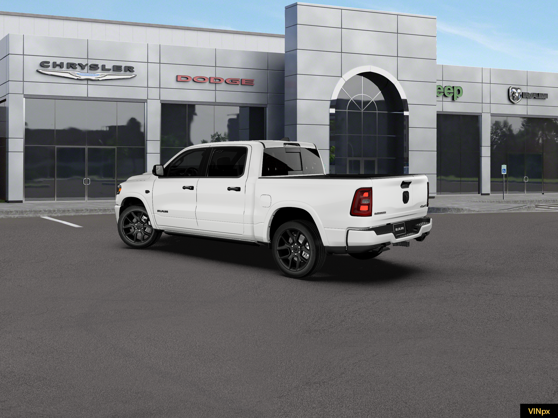 New 2027 Bright White Clear-Coat Exterior Paint RAM LARAMIE image 2
