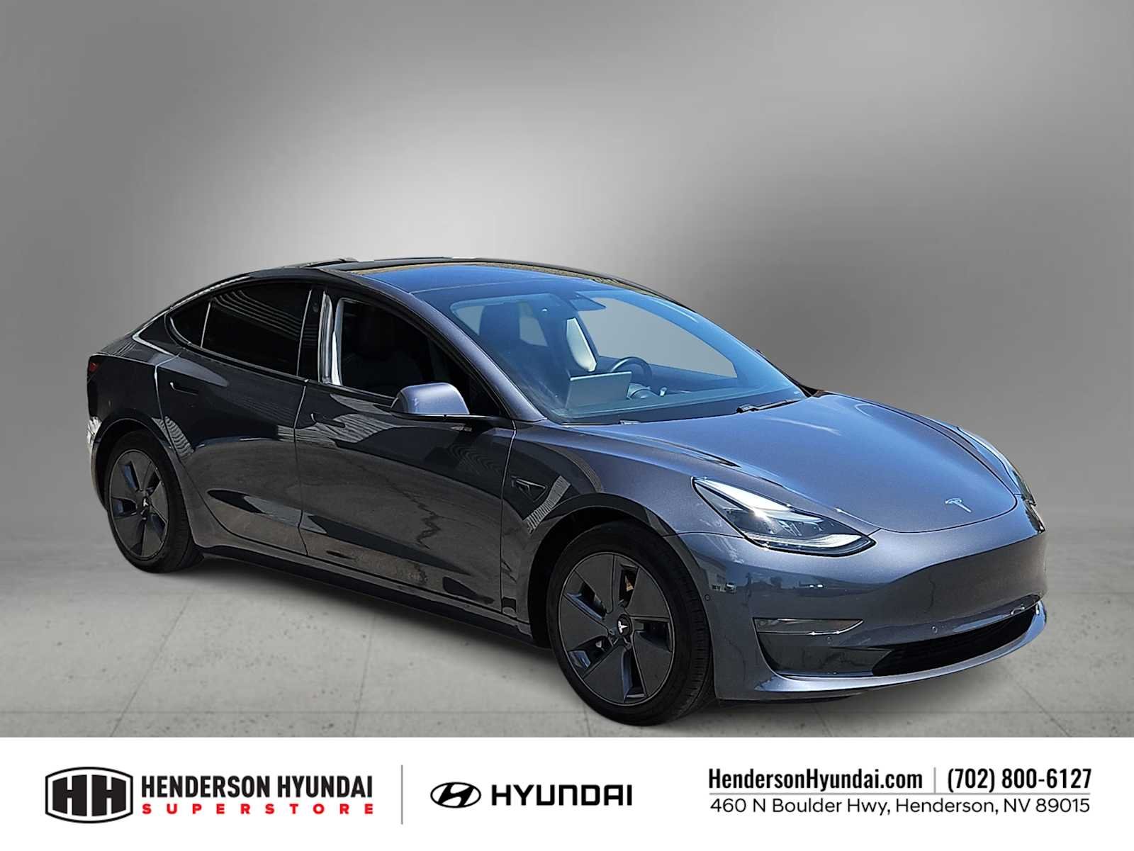 Used 2021 Tesla Model 3 Base with VIN 5YJ3E1EA6MF022579 for sale in Henderson, NV