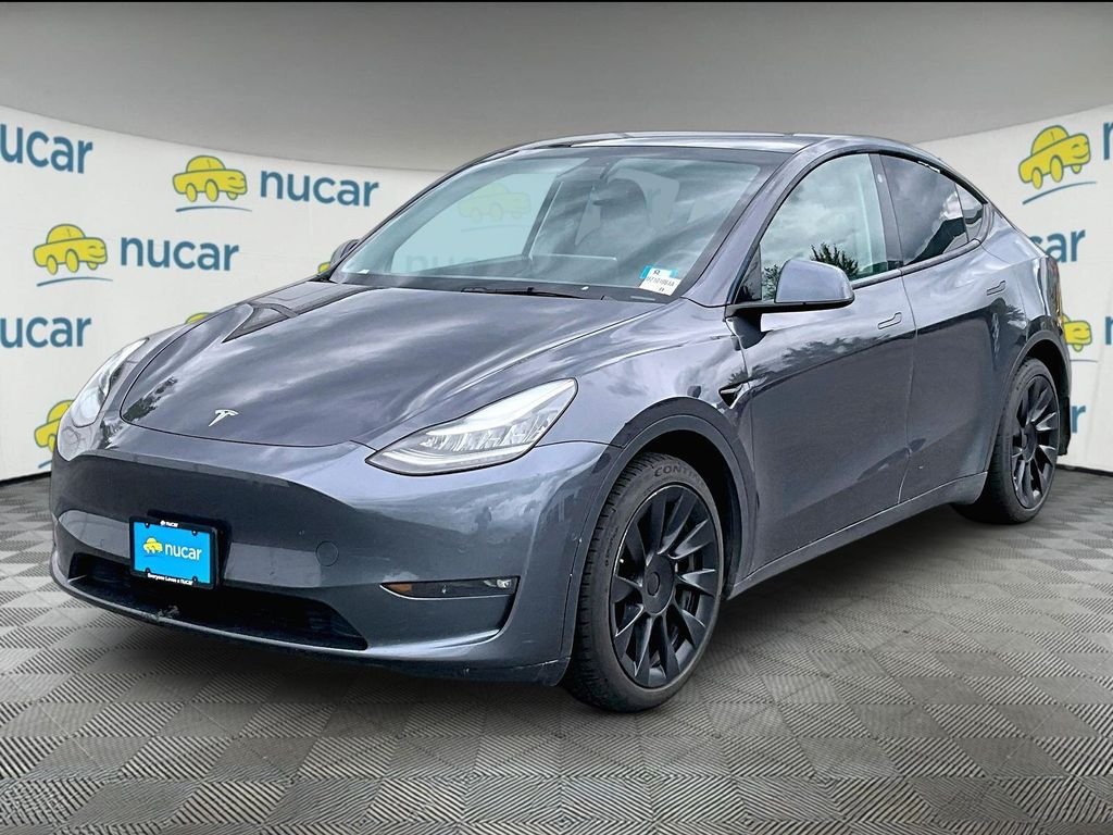 Used 2021 Midnight Silver Metallic Tesla Long Range image 3