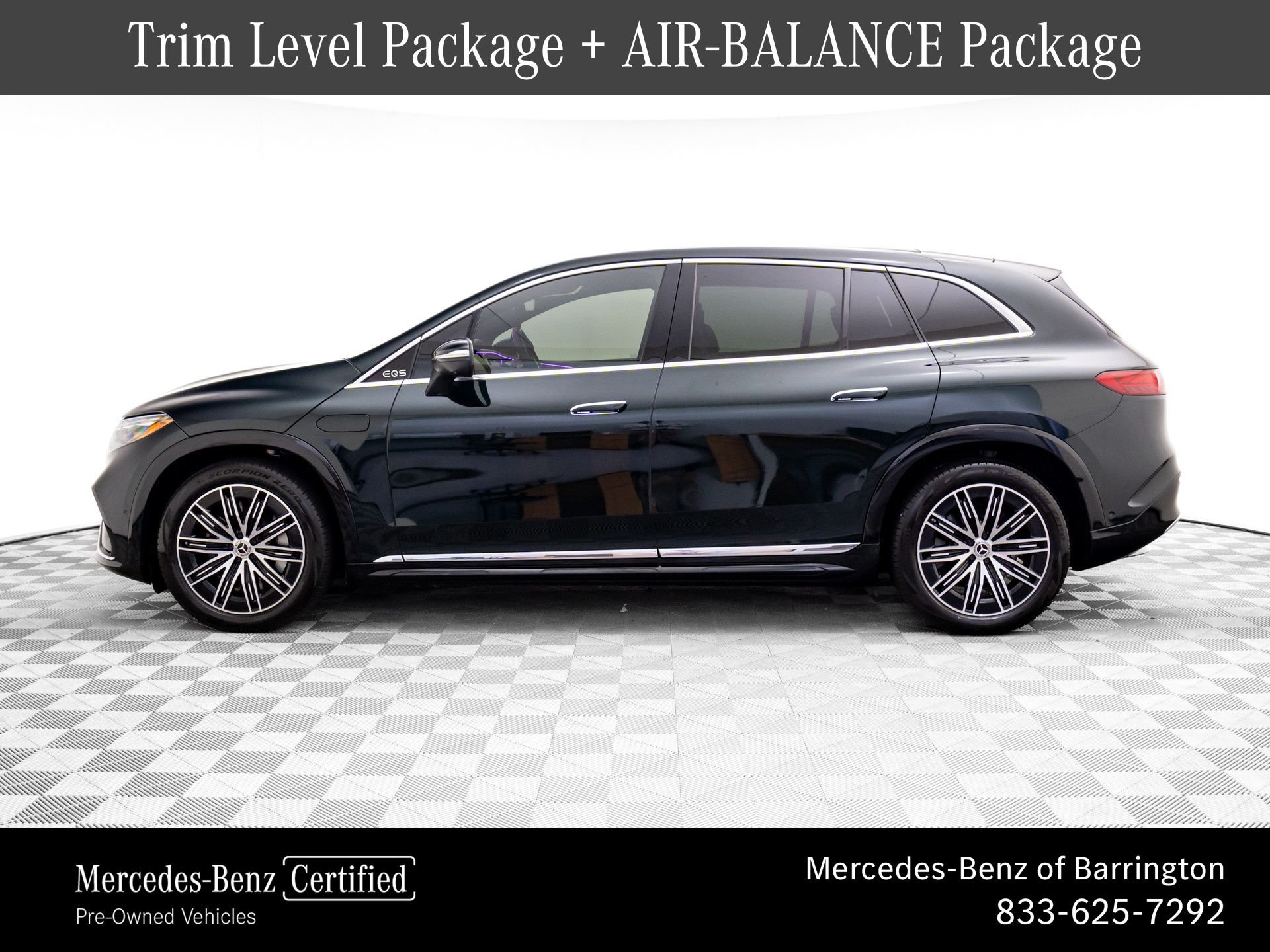 Certified 2023 Mercedes-Benz EQS SUV Base with VIN 4JGDM4EB0PA023429 for sale in Barrington, IL