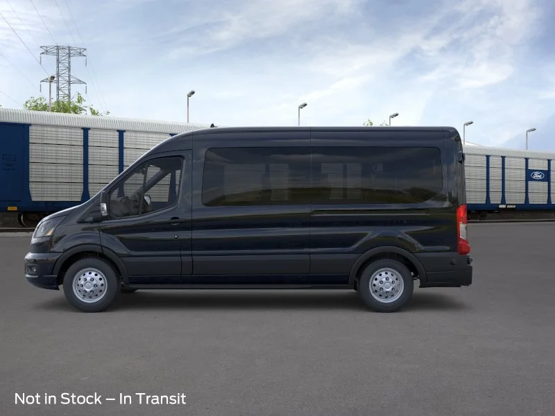 New 2026 Agate Black Metallic Ford Passenger Van XLT image 3