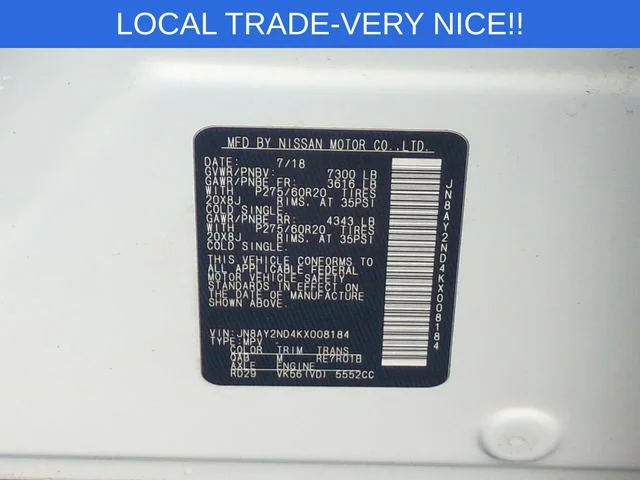 Used 2019 White Nissan SL image 41