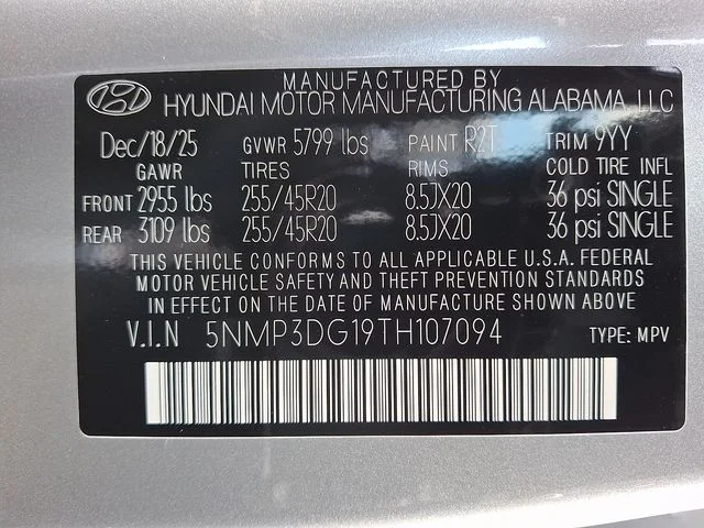 New 2026 Silver Hyundai Limited image 17